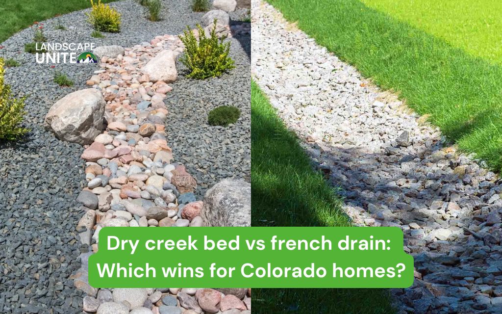 dry creek bed vs french drain which wins for colorado homes
