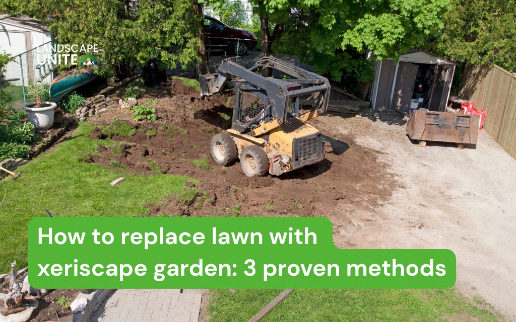 How to replace lawn with xeriscape garden: 3 proven methods
