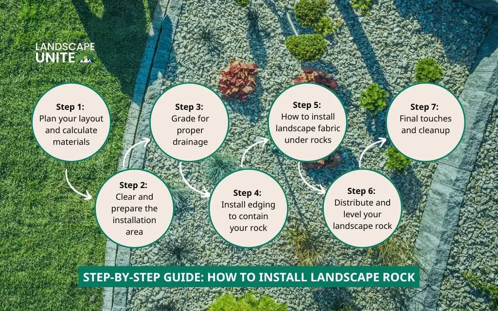 Step-by-step guide: How to install landscape rock
