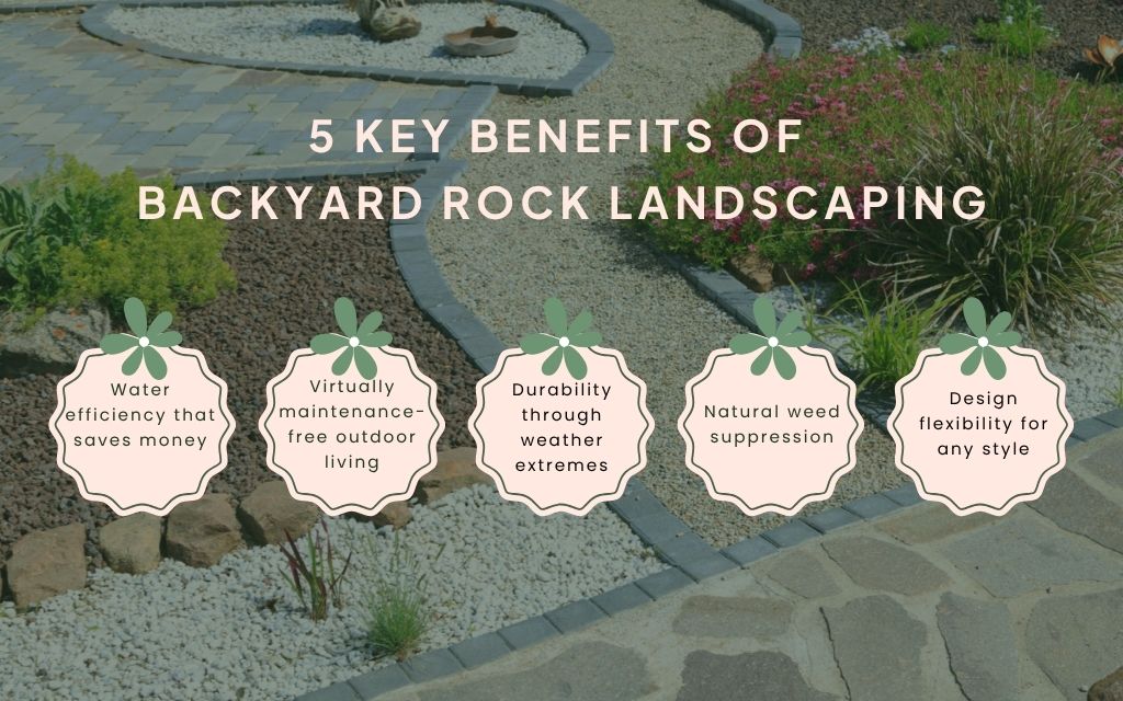 18+ inspiring backyard rock landscaping ideas for your garden 3 5 Key benefits of rock landscaping across America