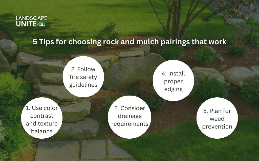 10 Creative rock and mulch landscaping ideas to replace traditional mulch 3 5 Tips for choosing rock and mulch pairings that work