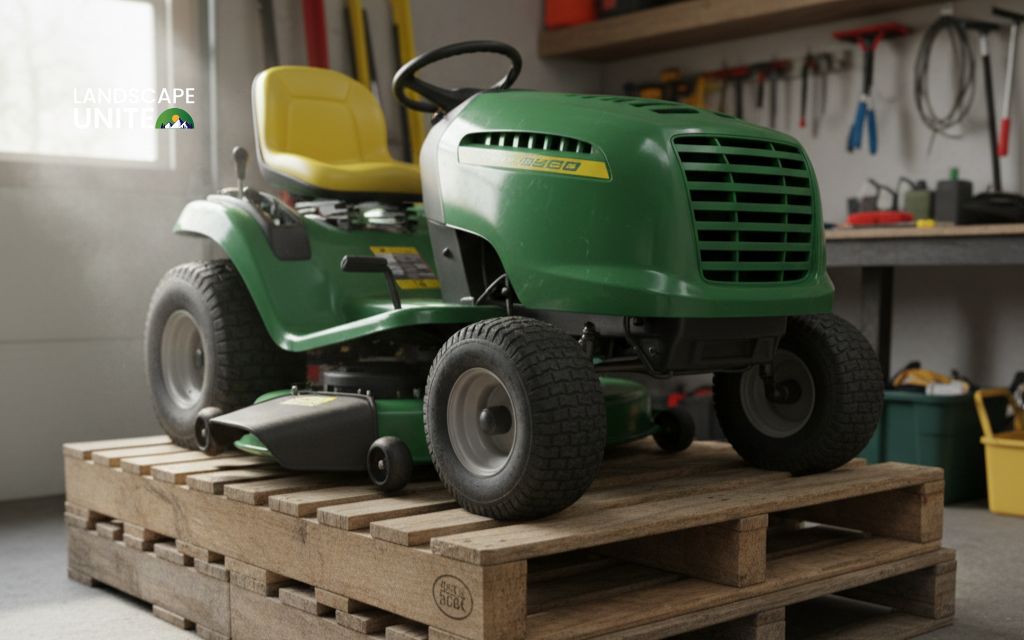 Store on a raised pallet platform