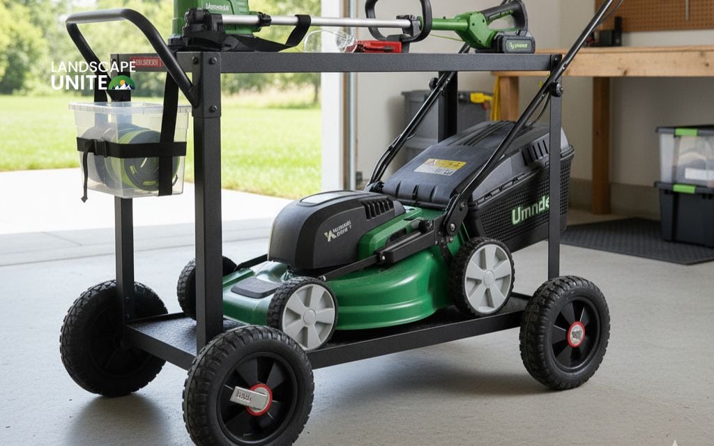 Use a rolling storage cart