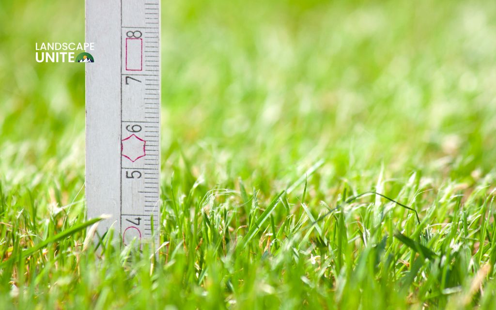 What are the recommended lawn mowing heights for each season?