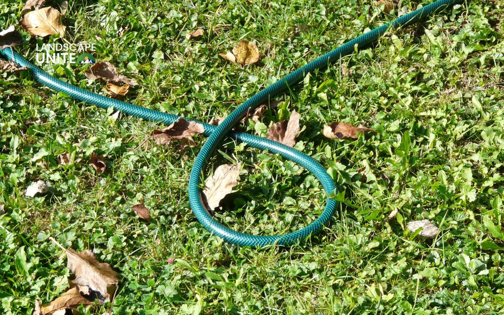 Drain and store garden hoses