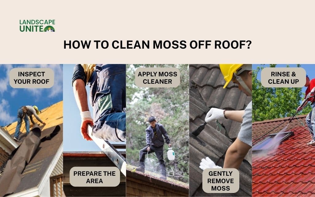 Is moss destroying your roof? Stop roof damage with proven 5-step guide 3 How to clean moss off roof?