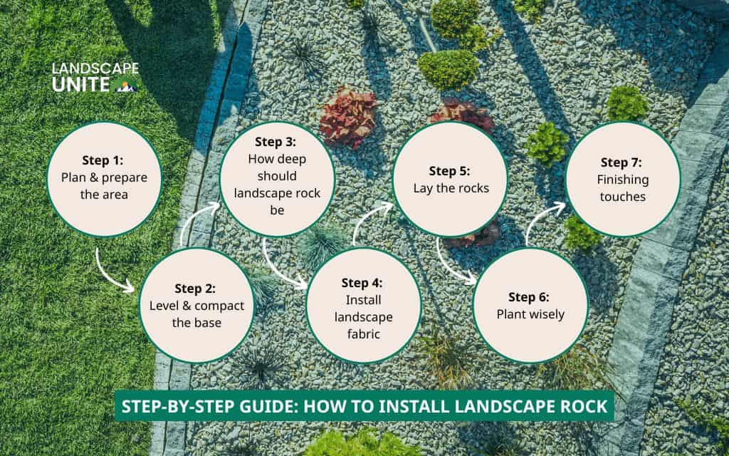 how to install landscape rock