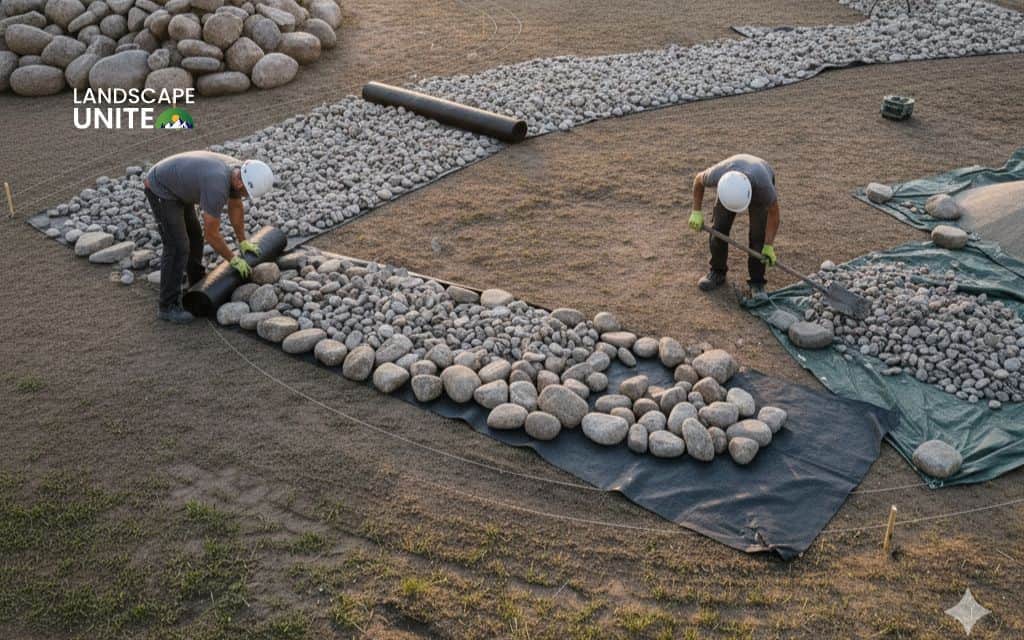 Step 5: Lay the rocks