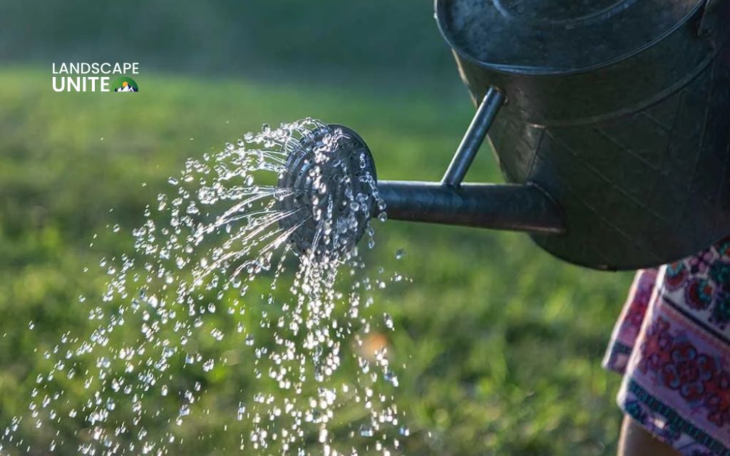Step 4: Water and settle your mulch