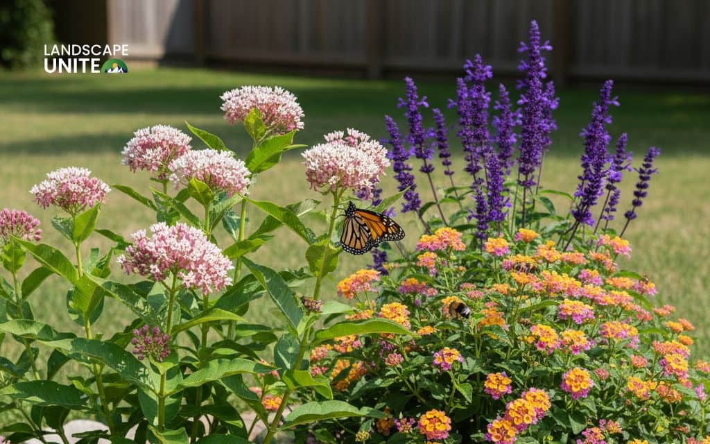 Butterfly and bee mini garden