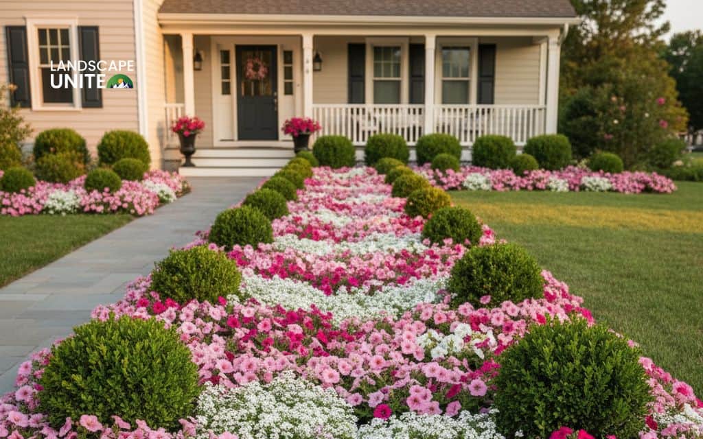 Front walkway border bed