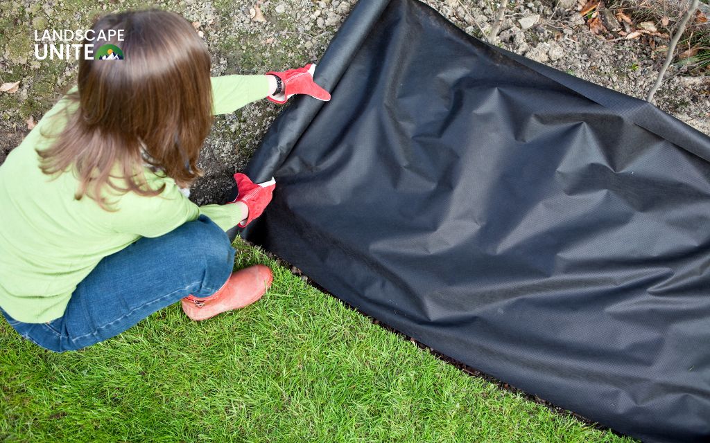 Explore 8 proven methods to kill weeds in flower beds naturally 6 How to kill weeds in flower beds - Method 6: Landscape fabric and weed barriers (the controversial choice)