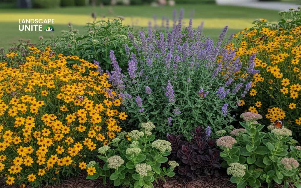 Low-maintenance perennial patch