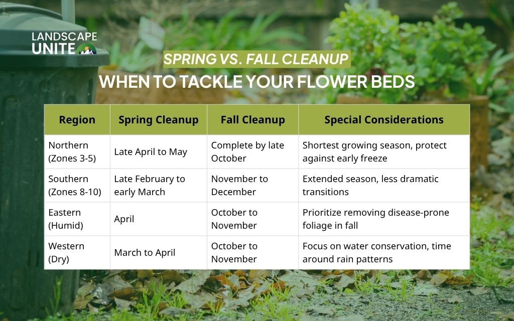 Spring & fall maintenance tips for reviving and cleaning flower beds 2 Spring vs. fall cleanup: when to tackle your flower beds