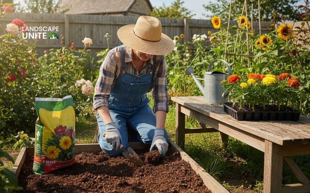 How to plant marigolds - Step 1: Prepare the soil