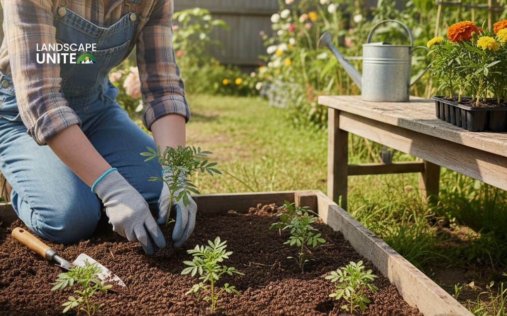 How to plant marigolds - Step 5: Spacing