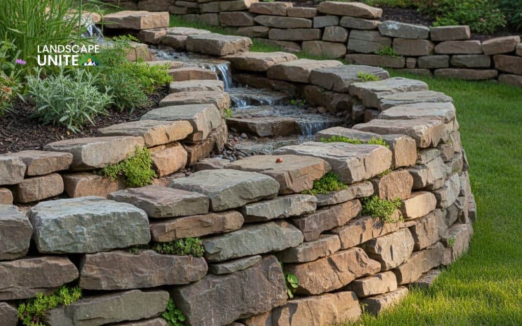 Raised rock flower beds: 14 ideas for low-maintenance beauty 14 Dry-stacked rock bed