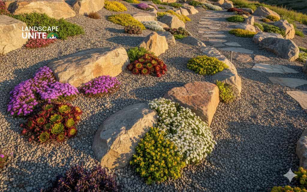 Flower bed on slope made easy: 15 low-maintenance ideas for hillside gardens 3 Rock garden slope