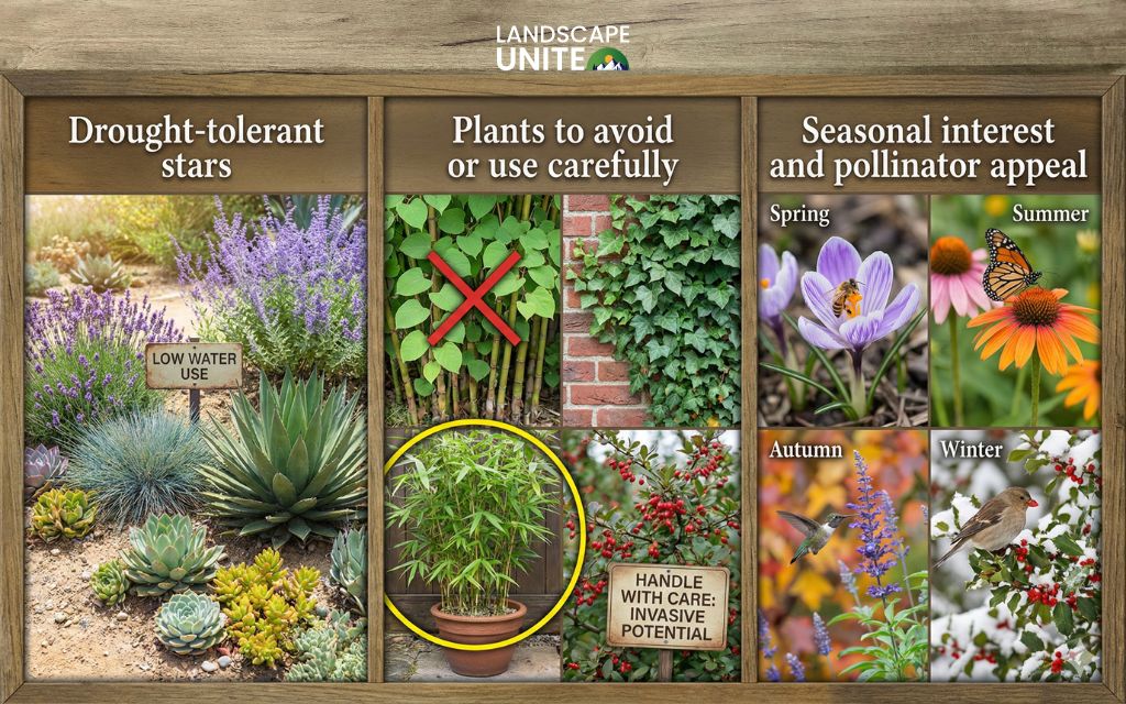 Best plants for river rock flower beds